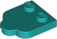 Tile, Modified 2 x 2 with Studs on Edge, Rounded Corners and 1 x 1 Half Circle Extension