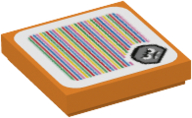 Tile 2 x 2 with Super Mario Scanner Code Goombrat Pattern (Sticker) - Set 71402
