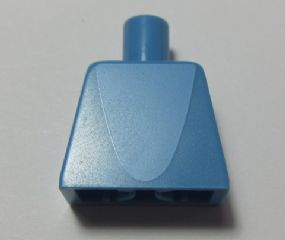 LEGO part Torso Light Blue Parabola Shaped Center Panel Pattern (Shark Suit) 973pb2209