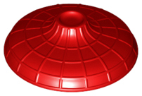 Minifigure, Headgear Hat, Conical Asian with Raised Center