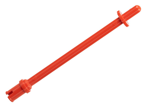 Bar   8L with Stop Rings and Pin (Technic, Figure Accessory Ski Pole) - Rounded End