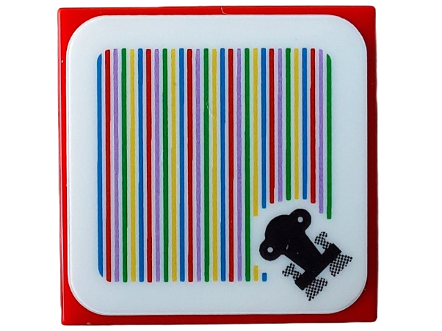 Piastrella 2 x 2 con motivo Super Mario Scanner Code Throne (Adesivo) - Set 71408