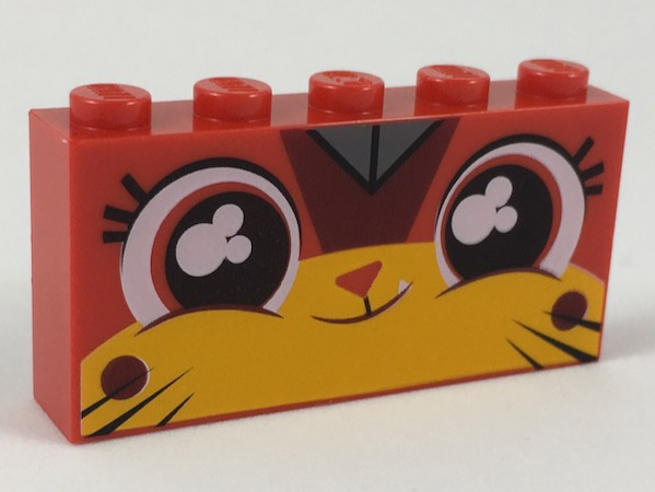 Brick 1 x 5 x 2 with Smiling Ultrakatty Pattern