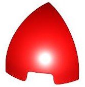 LEGO part Slope, Curved 1 x 1 Corner Round 5848