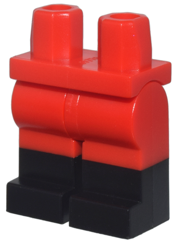 Hips and Legs with Molded Black Lower Legs / Boots  Pattern