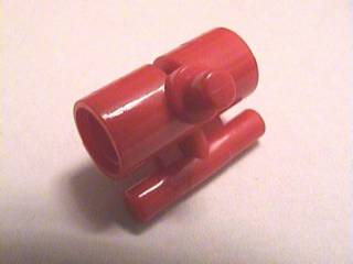 Technic, Pin Connector Round with Slot, Bar Lengthwise and Bars Out (Soccer Goalie Stick Holder Pivot)
