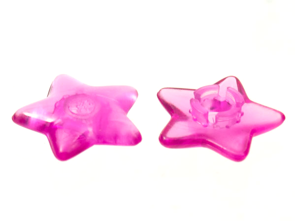 LEGO onderdeel Clikits, Icon Star 2 x 2 Small with Pin, Polished (Transparent Colors Only) 46285