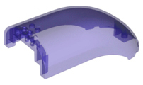 Windscreen 16 x 8 x 6 Curved with 3 Pin Holes