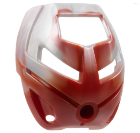LEGO part Bionicle Mask Ruru with Marbled Pearl Light Gray Pattern 32567pb01