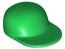 Minifigure, Headgear Cap - Long Flat Bill