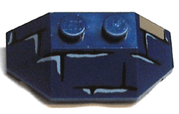Wedge 2 x 4 Triple with Brick Pattern (Scarab Thorax)