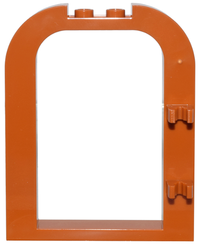 Door, Frame 1 x 6 x 6 Curved Top with 1 x 2 Cutout and Clips