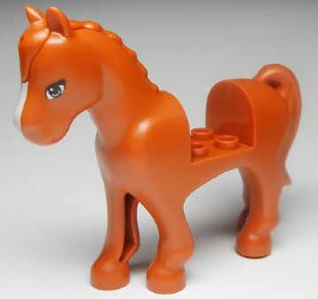 Horse with 2 x 2 Cutout with Blue Eyes and White Blaze Pattern