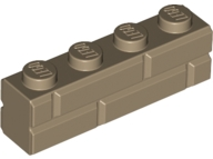 Mattone, Modificato 1 x 4 con Profilo Muratura