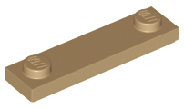 Plate, Modified 1 x 4 with 2 Studs with Groove