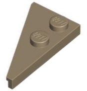 Wedge, Plate 4 x 2 Right, Pointed