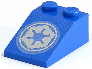 Slope 33 3 x 2 with SW Imperial Logo Pattern (Sticker) - Set 7667