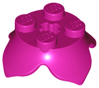 Plant Bladeren 2 x 2 met 4 Bloembladen en As Gat