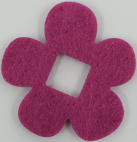 LEGO onderdeel Felt Fabric 4 x 4 Flower Thick with Square Hole 66829