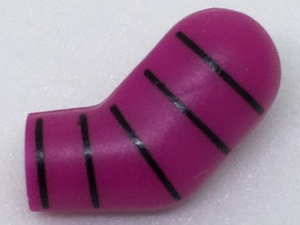 Arm, Left with 5 Black Stripes Pattern