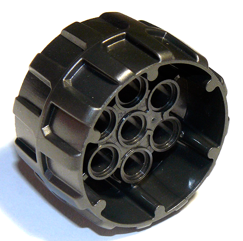 Roue Plastique Dur, Crantée avec 7 Trous à Goupille (37mm D. x 22mm)