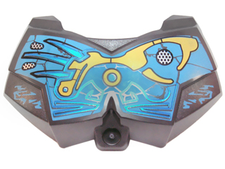 Large Figure Chest Armor Small with Dark Azure and Yellow Pattern (Gali)