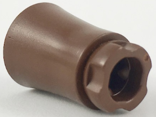Plant, Tree Palm Trunk - Short Connector, Axle Hole with 4 Inside Prongs