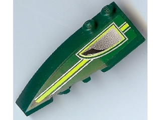 Wedge 6 x 2 Left with Stripe and Air Outlet Pattern (Sticker) - Set 8138