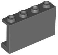Paneel 1 x 4 x 2 met Zijkanten Steunen - Holle Studs