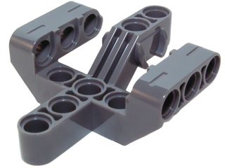 Technic, Liftarm, Modified Fork 5 x 6 x 2 Perpendicular with 3 Fingers