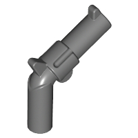 Minifigure, Weapon Gun, Pistol Revolver - Large Barrel and Solid Handle