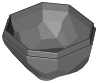 Rock 4 x 4 Octagonal Boulder, Bottom