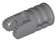 Hinge Cylinder 1 x 2 Locking with 2 Fingers, 9 Teeth and Axle Hole on Ends with Slots