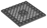Plate, Modified 8 x 8 with Grille and Hole in Center