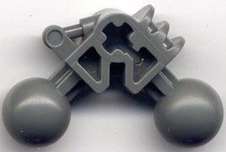 Bionicle Ball Joint 3 x 3 x 2 90 degrees with 2 Ball Joint and Axle Hole