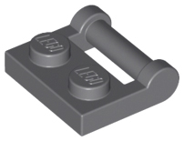 Plate, Modified 1 x 2 with Bar Handle on Side - Closed Ends