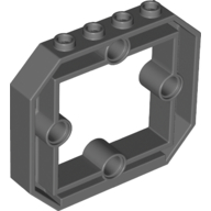 LEGO part Panel 1 x 6 x 4 1/3 with Window and 4 Pin Holes 49699