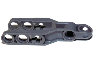 Technic, Steering Arm 6 x 2 with Tow Ball Socket Rounded, Chamfered