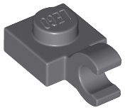 Plate, Modified 1 x 1 with Open O Clip (Horizontal Grip)