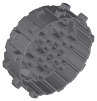 Wheel Hard Plastic with Small Cleats