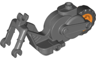 Flywheel Stuntz Riding Cycle with Orange Rear Wheel and Black Tire