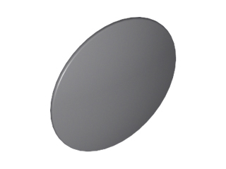 Minifigure, Shield Circular Convex Face