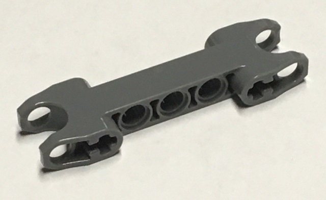 Technic, Axle and Pin Connector 2 x 7 with 2 Ball Joint Sockets, Squared Ends, Open Side Axle Holes