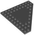 Wedge, Plate 10 x 10 Cut Corner with no Studs in Center