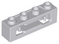 Projectile Launcher, 1 x 4 with Inside Clips (Disk Shooter)