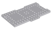 Brick, Modified 8 x 16 x 2/3 with 1 x 4 Indentations and 1 x 4 Plate