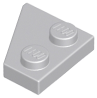 Wedge, Plate 2 x 2  Right