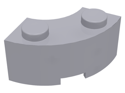 Brick, Round Corner 2 x 2 Macaroni with Stud Notch