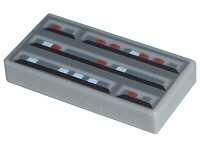Tile 1 x 2 with SW Computer Pattern