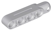 Technic, Steering Arm 5 x 1 with Tow Ball Socket Rounded, Chamfered (Type 2)